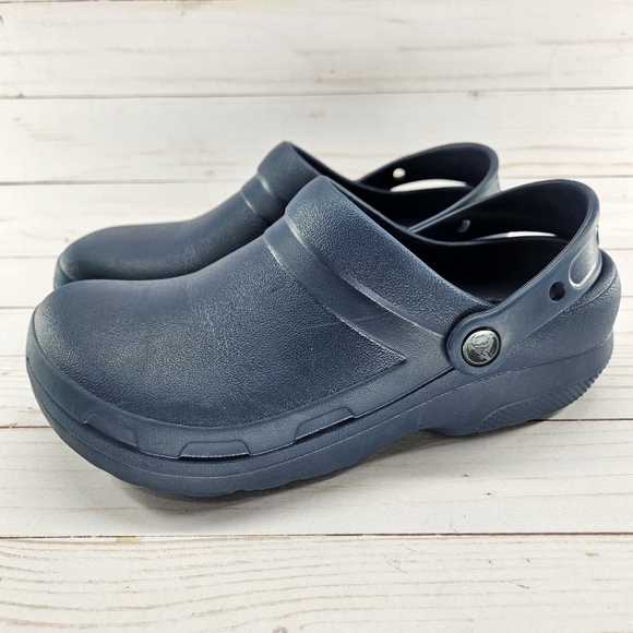 Crocs‎ Women Navy Blue Size 8 Shoes Specialist II Clogs Nurse Shoes Chef Shoes - Picture 1 of 10